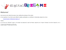 Tablet Screenshot of digitalorigami.com